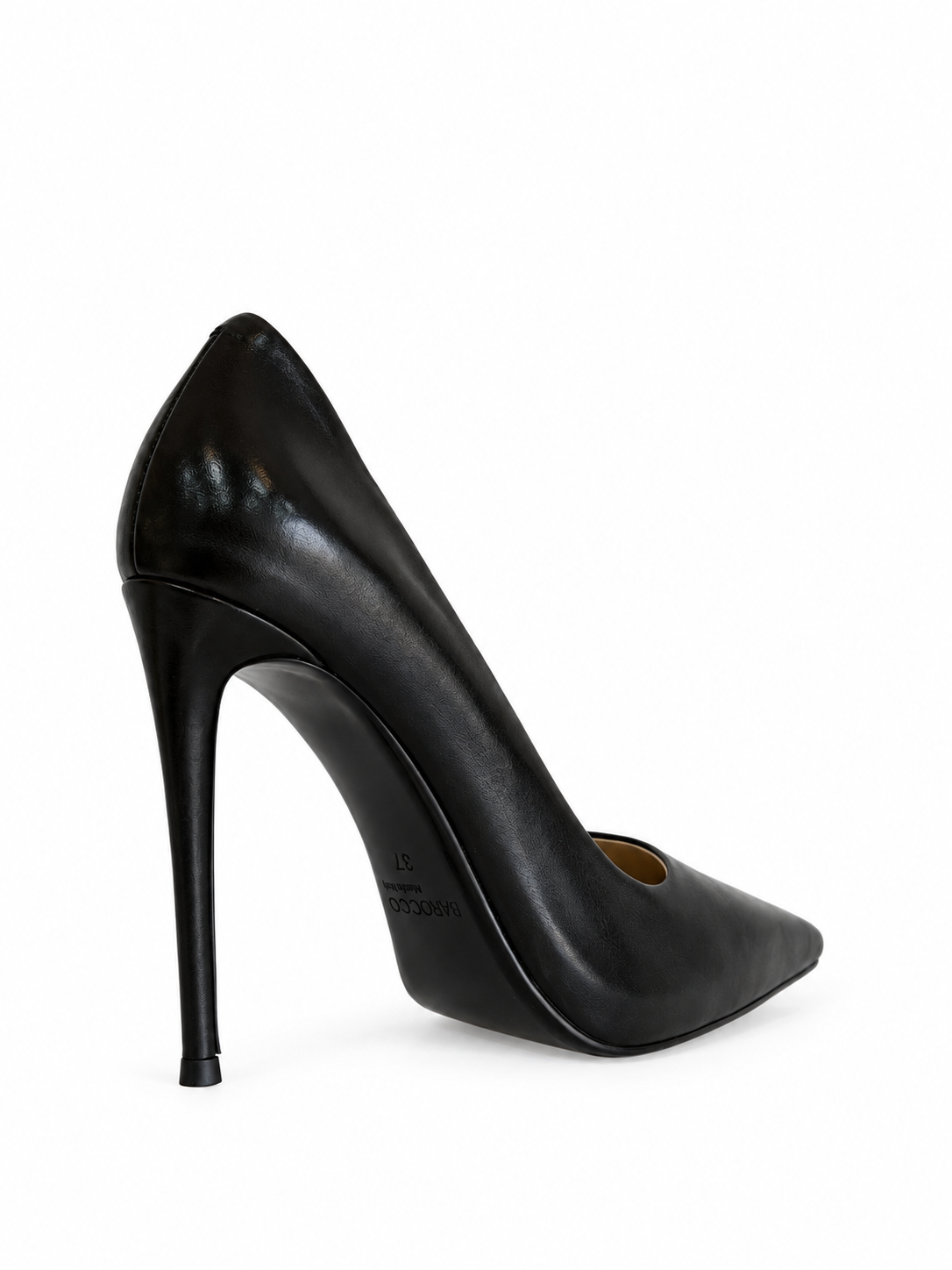 Monroe Black Leather Pumps 120 mm