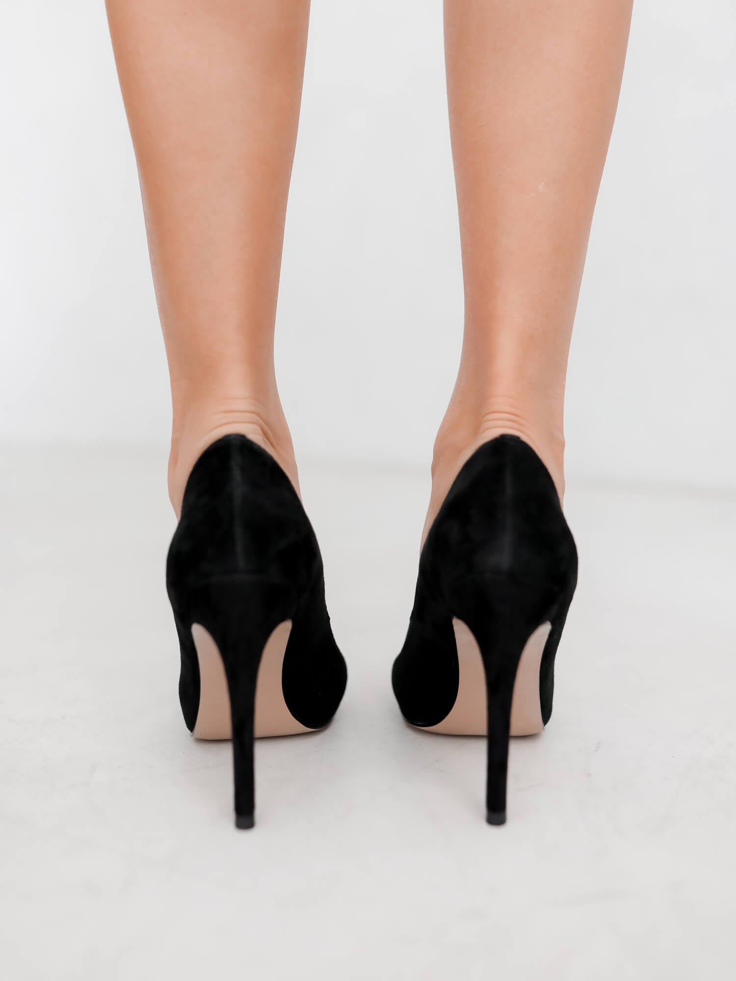 Suede leather stilettos Ciara 100mm