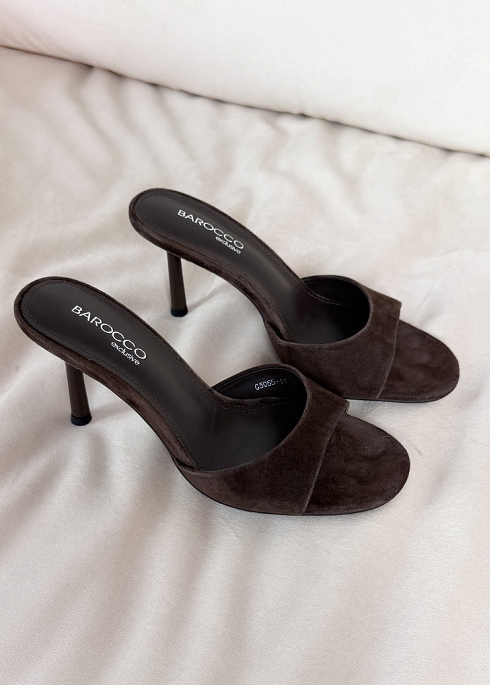 Suede leather sandals Chloe 90mm