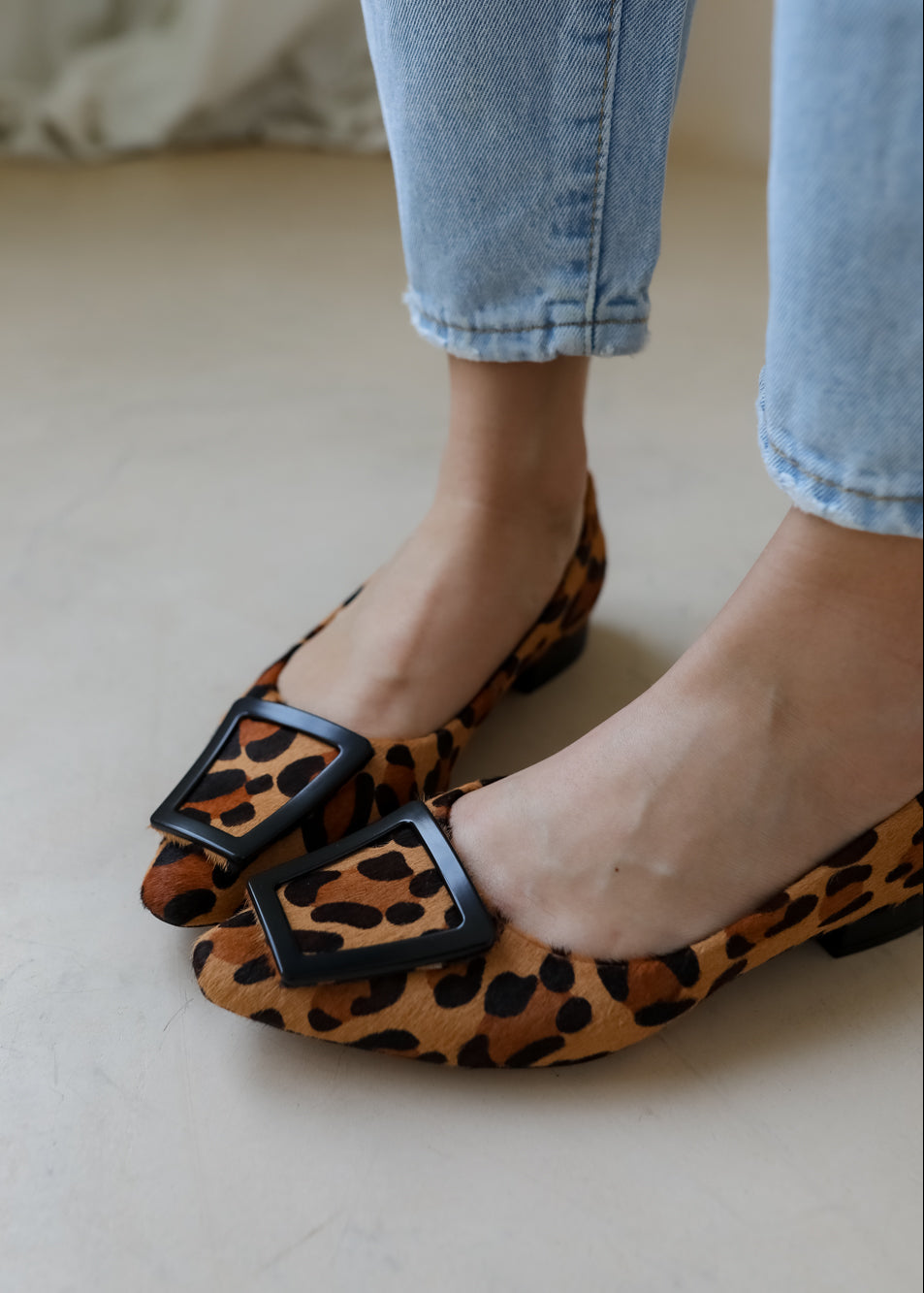 Tactile Pony-Hair ballet flats Julia