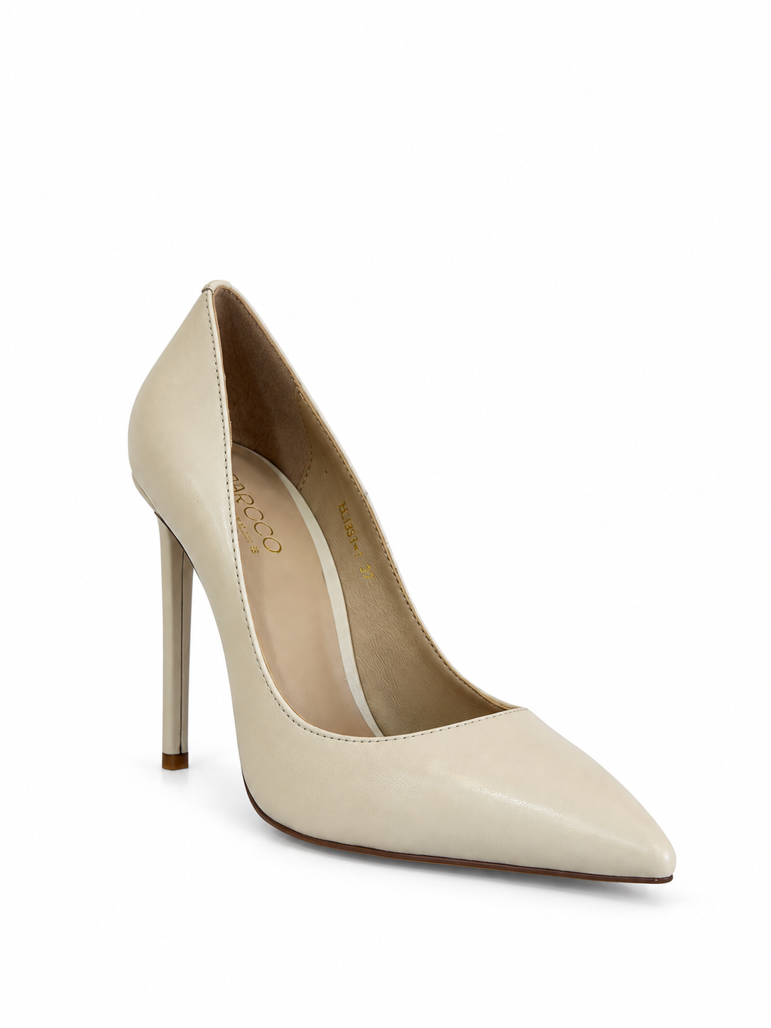Eva Ivory Leather Pumps 110 mm