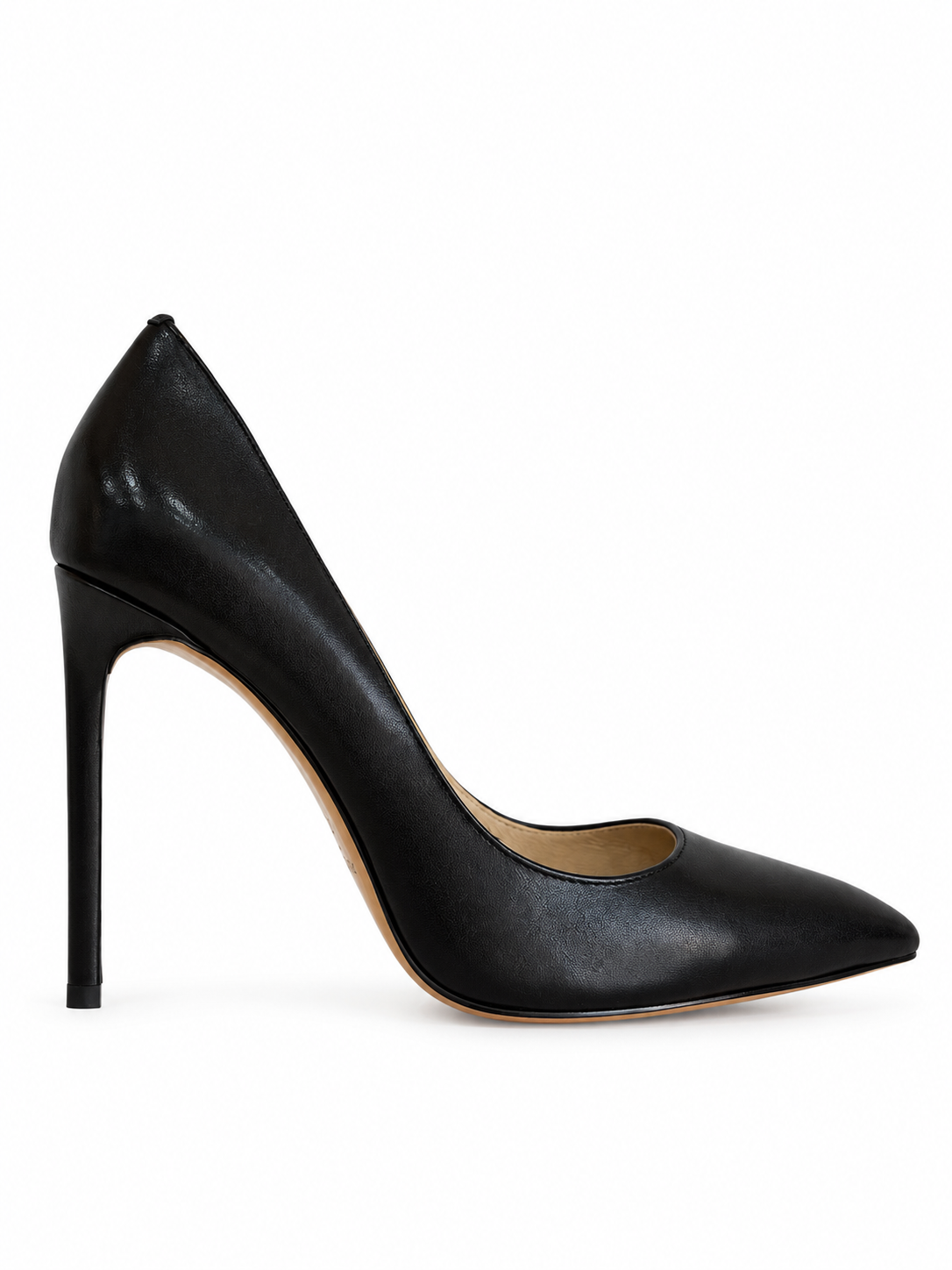 Eva Black Leather Pumps 110 mm