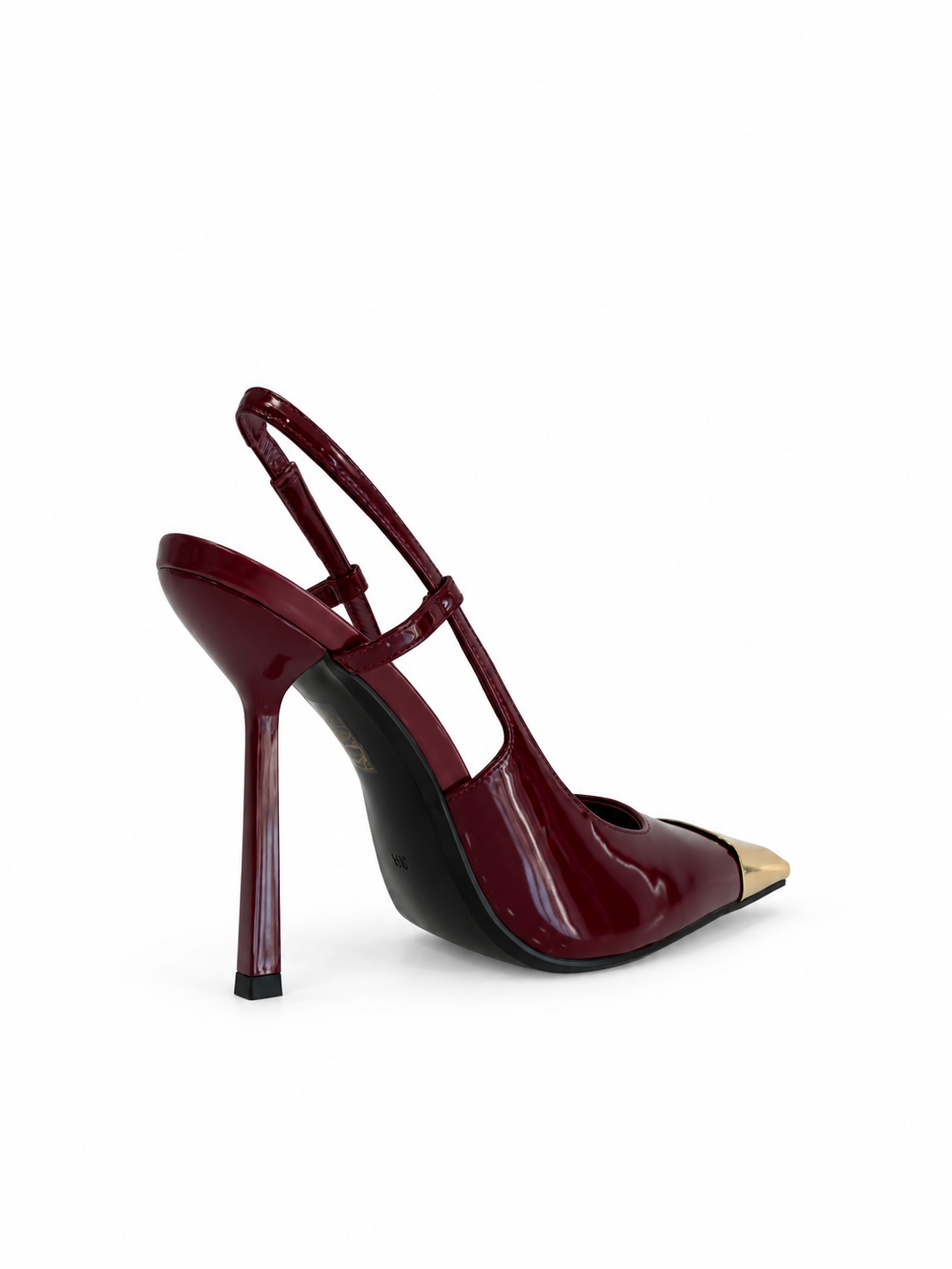 Alessia Burgundy Patent Leather Pumps 110 mm