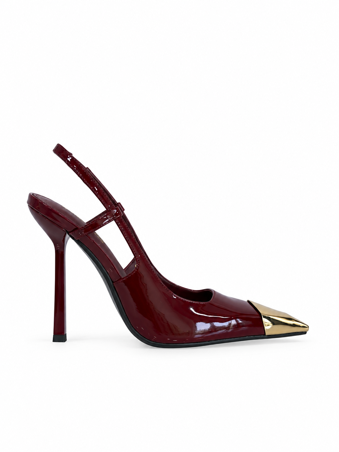 Alessia Burgundy Patent Leather Pumps 110 mm
