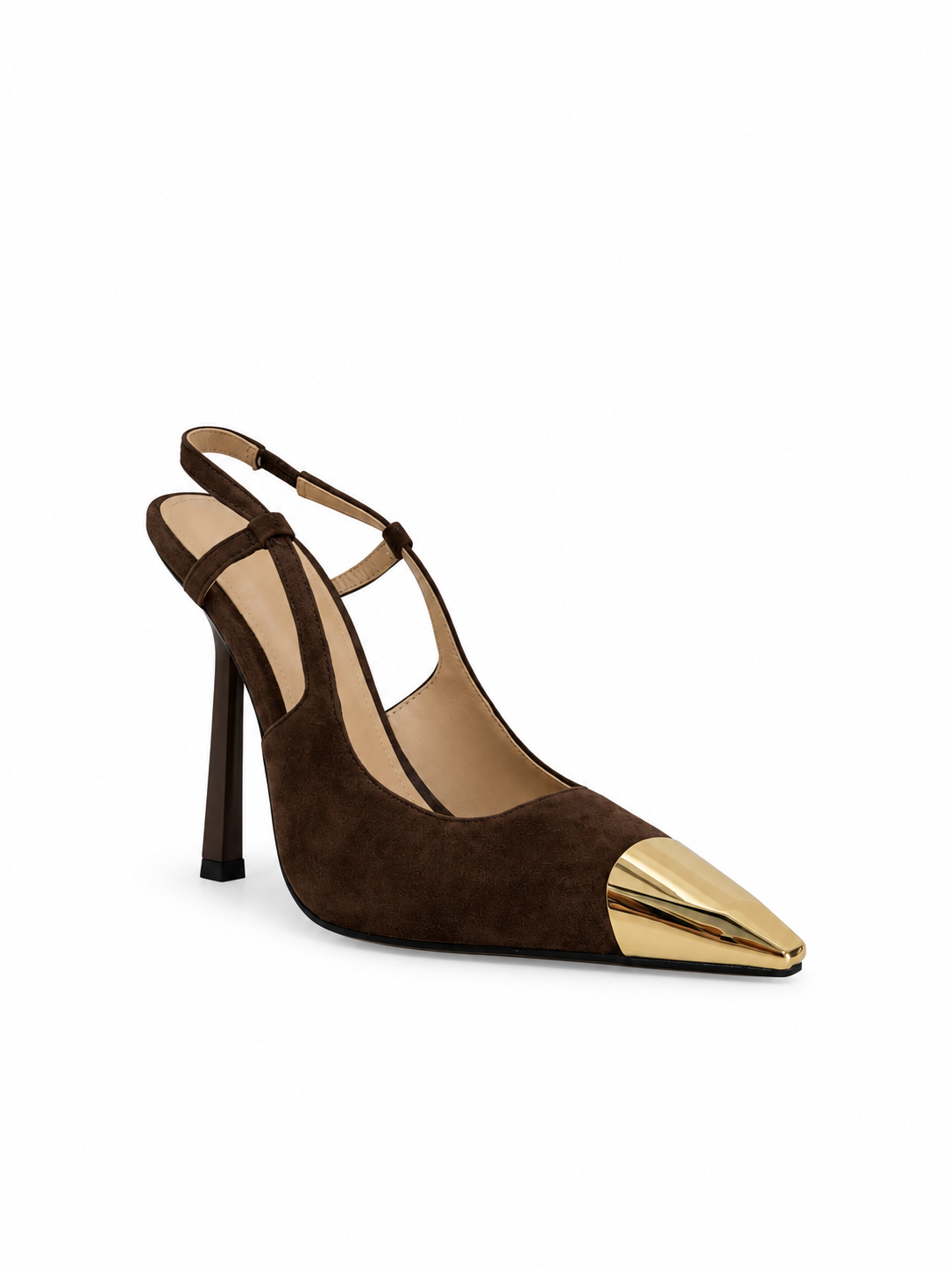Alessia Brown Suede Pumps 110 mm
