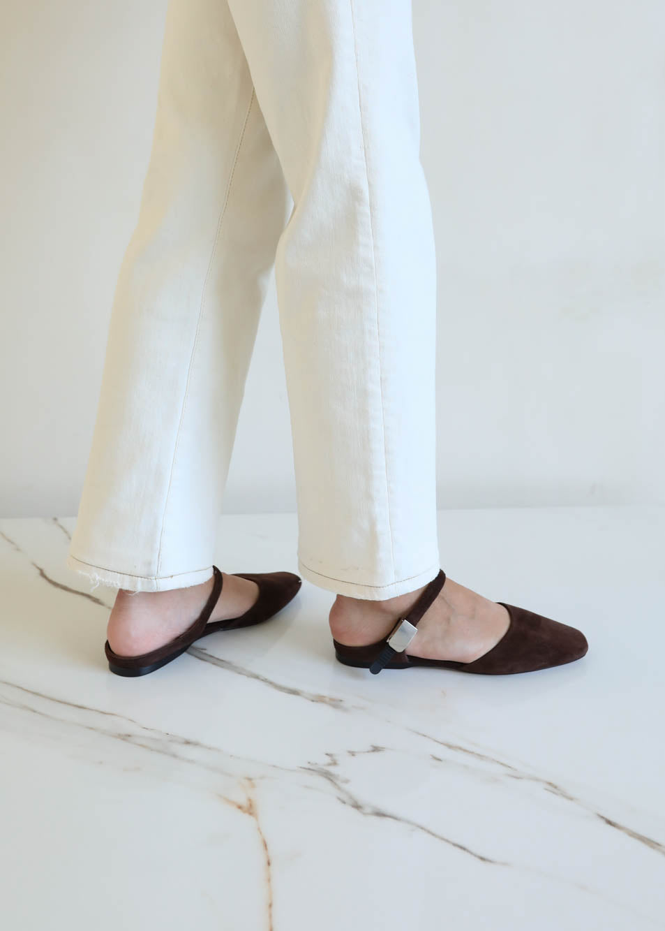Suede leather mule Anita