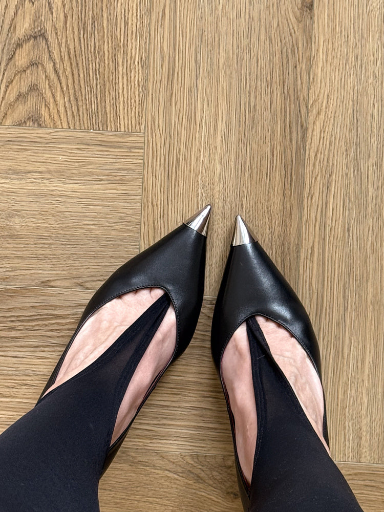 Genuine leather pumps Luna 100mm