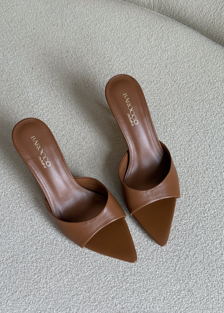 Genuine leather sandals Mika 90mm