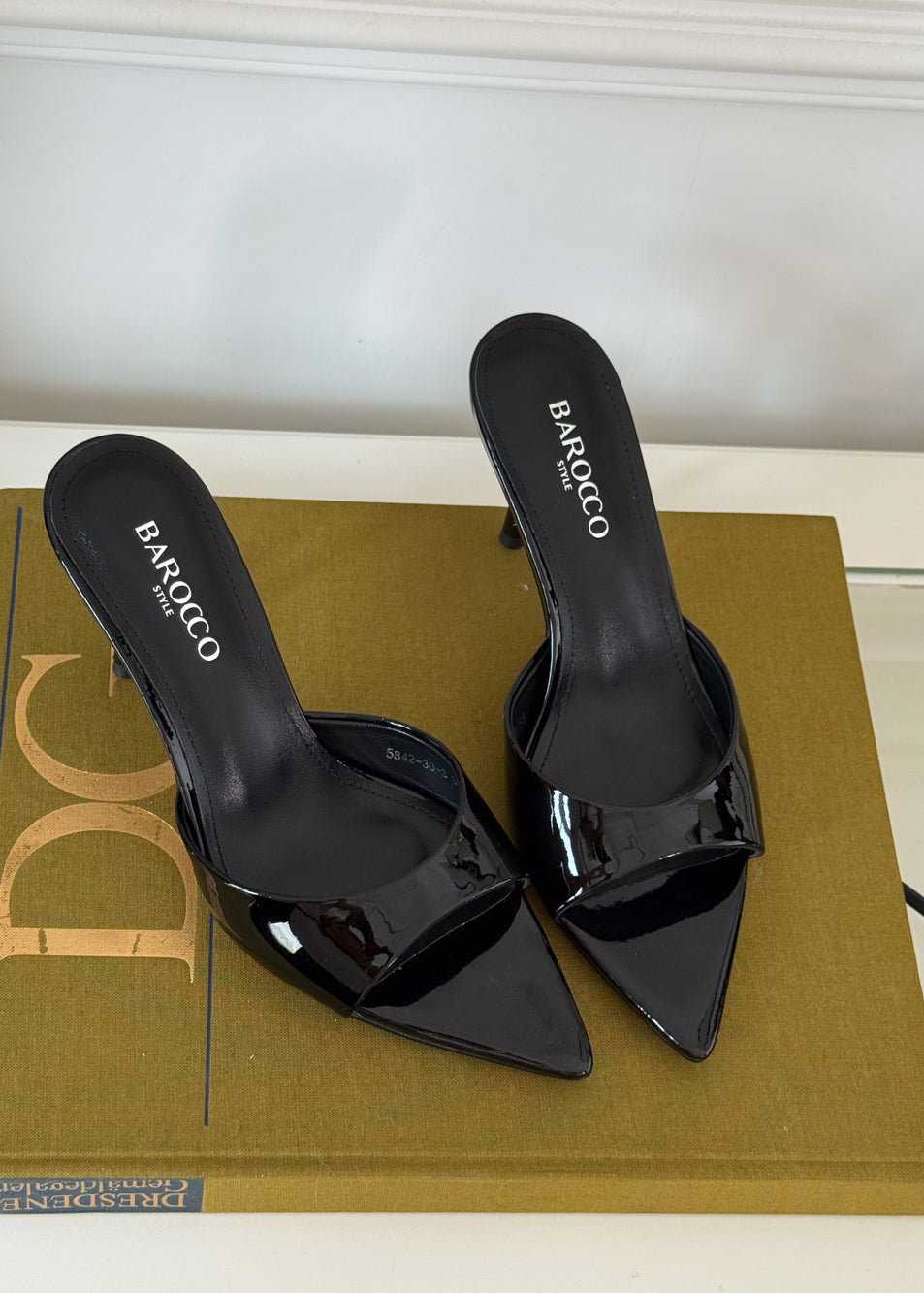 Patent leather sandals Mika 90mm