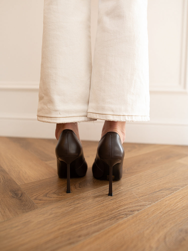 Genuine leather pumps Marry 100mm