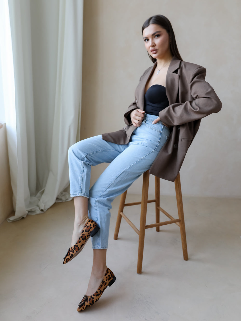 Tactile Pony-Hair ballet flats Julia