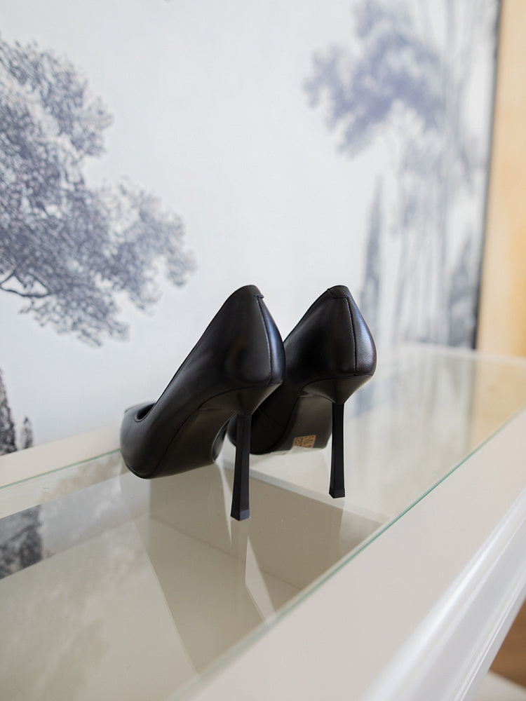 Genuine leather pumps Marry 100mm