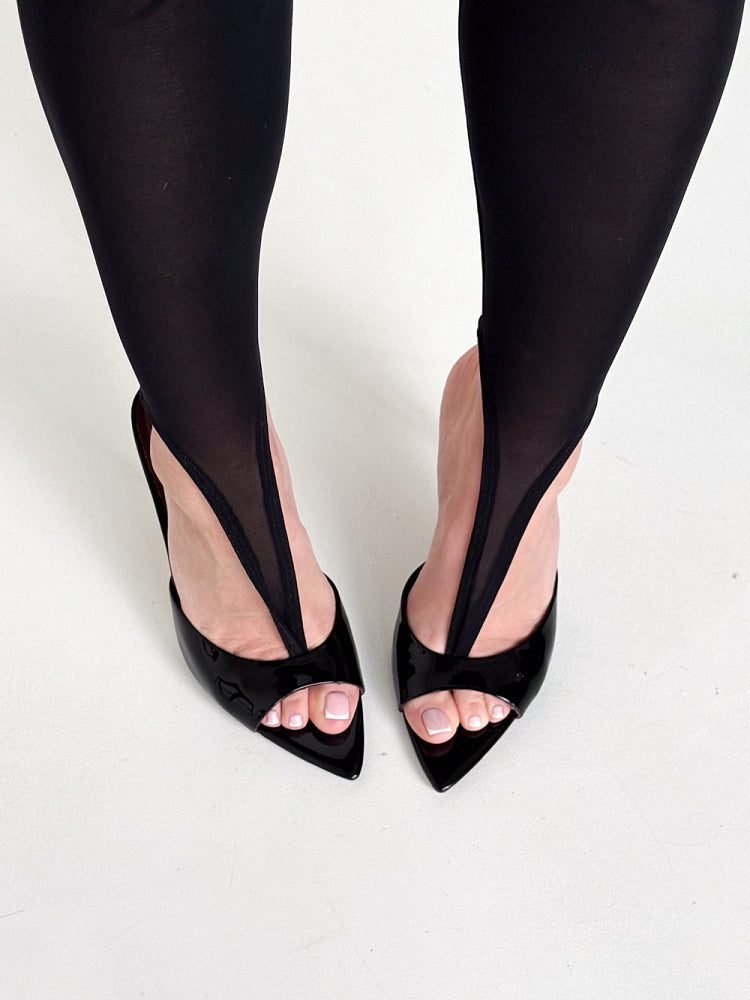 Patent leather sandals Iris 105mm