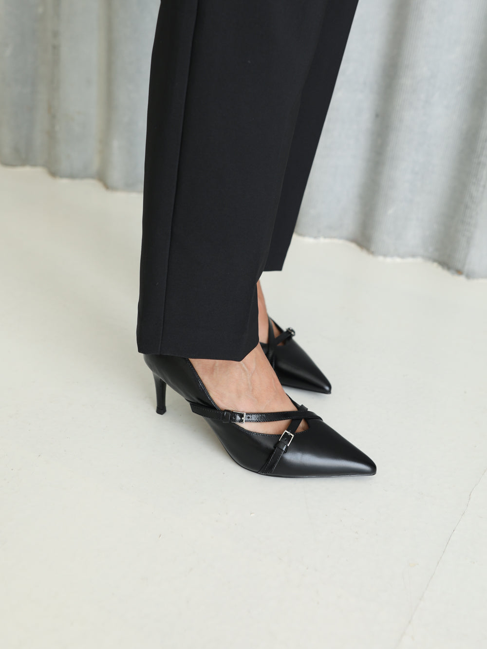 Genuine leather pumps Ayza 90mm