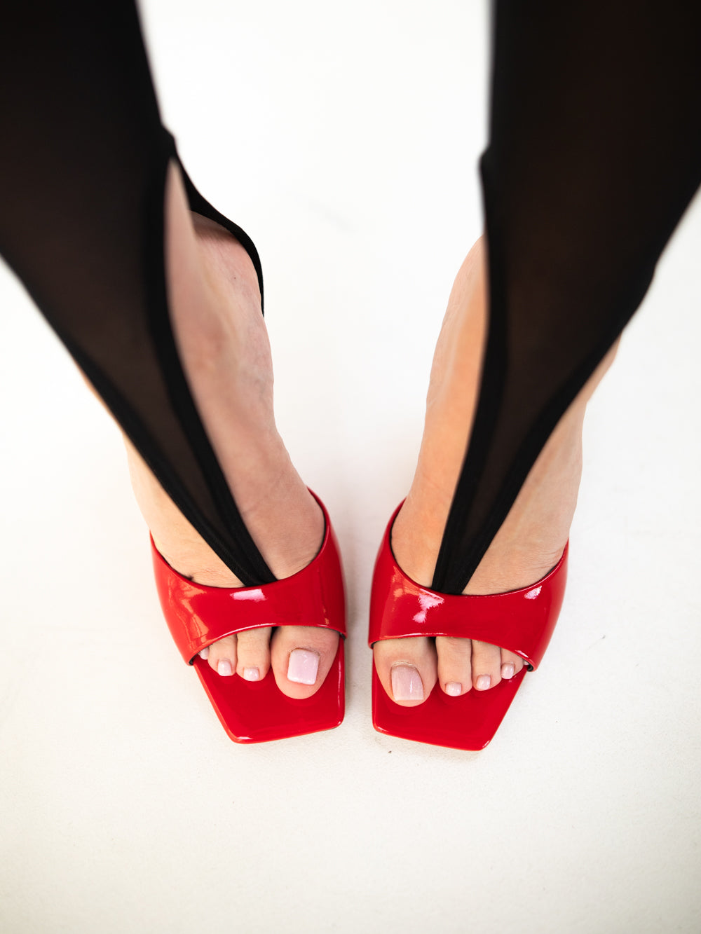 Patent leather sandals Glam 100mm